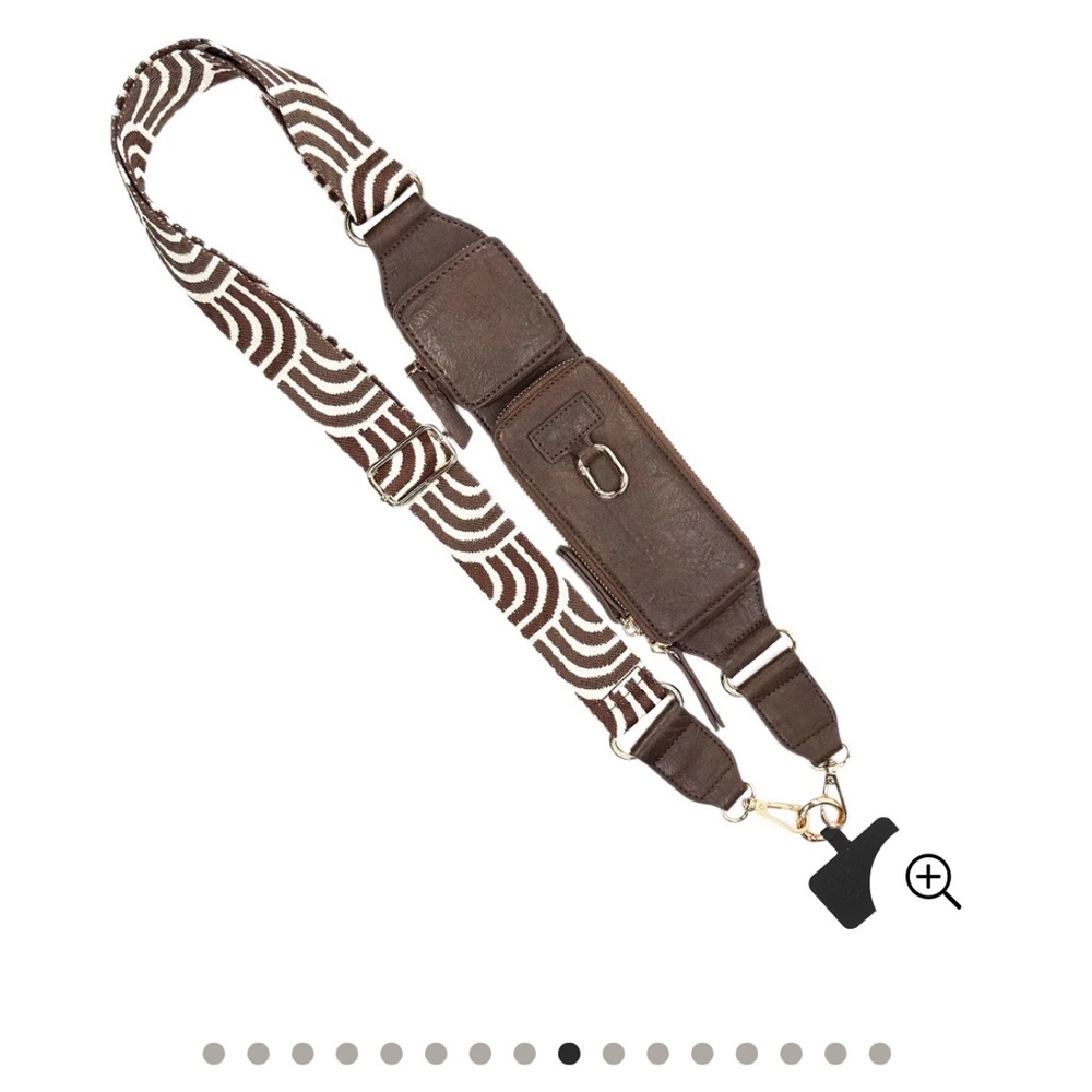 Save The Girls Zip and Clip RFID strap in Espresso